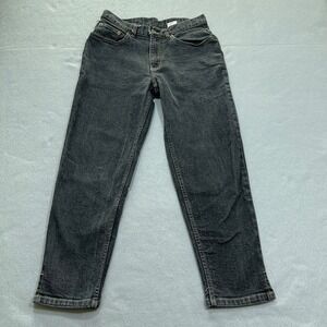 Levi Jeans Women's 5 M x 23 Capri Black Dry Goods Straight Stonewashed Vintage